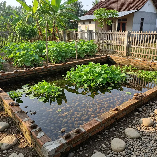 Tips Membuat Kolam Bekicot Ternak Mini di Belakang Rumah Desa, Panduan Praktis