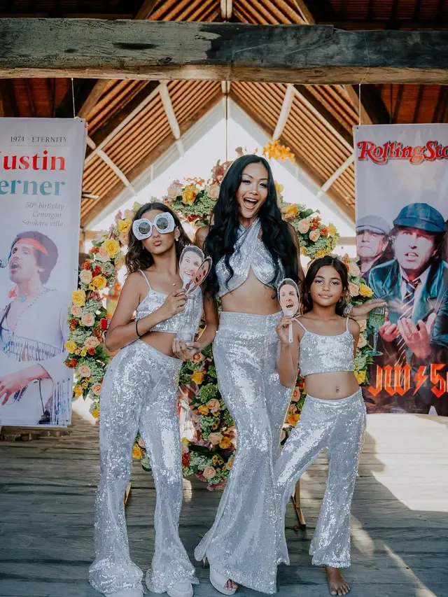 6 Potret Ultah Justin Werner Suami Indah Kalalo, Bergaya Rocker Klasik