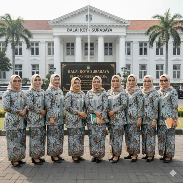 Inspirasi Model Seragam Batik Ibu PKK 2026 (Foto: Gemini AI)