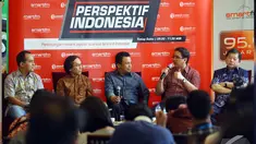 Suasana diskusi dengan tema: "Seberapa Lama Rupiah Melemah" di Jakarta, Sabtu (20/12/2014). (Liputan6.com/Johan Tallo) 