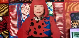 Pameran seniman Yayoi Kusama di M+ Museum Hong Kong pada 2023. (Liputan6.com/Asnida Riani)