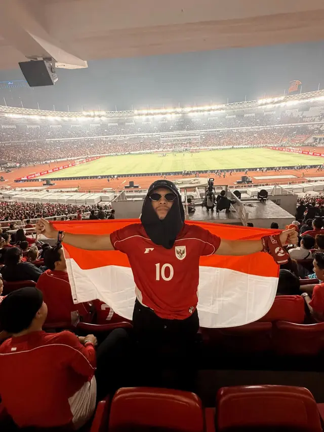 Atta Halilintar nonton timnas Indonesia di GBK