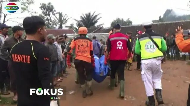 Korban Jiwa Akibat Longsor di Sukabumi Berjumlah 15 Orang