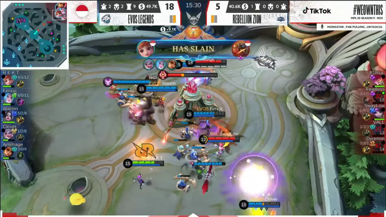 Evos Legends vs Rebellion Zion MPL ID S9 Hari Ini
