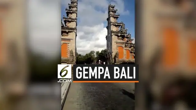 Gempa Magnitudo 6 di Bali hari Selasa (16/7) pagi merusak sejumlah bangunan termasuk gerbang kawasan wisata yang berada di daerah Nusa Dua.