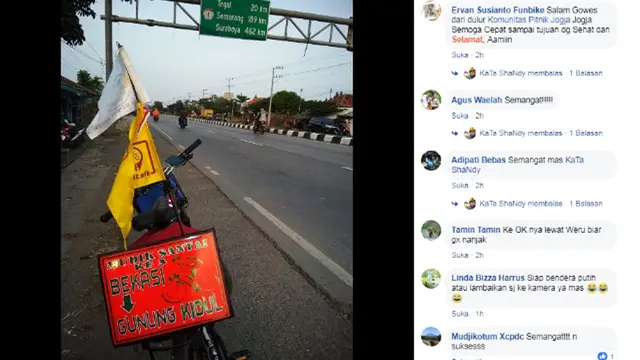 Mudik dengan sepeda