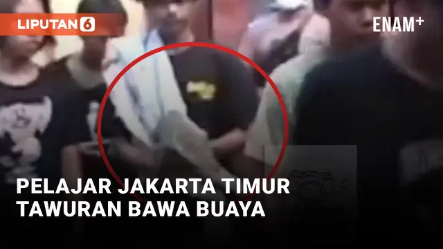 Pelajar di Jakarta Timur Tawuran Bawa Buaya