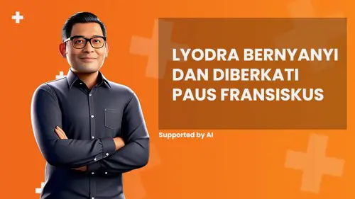 Lyodra Bernyanyi dan Diberkati Paus Fransiskus