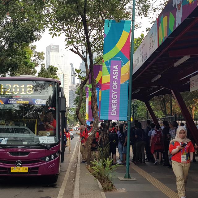 Mencoba Kenyamanan Shuttle Bus Asian Games 2018 Asian Games Bola Com