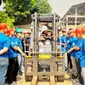 Pelatihan operator Forklift, salah satu program peningkatan skill para pencari kerja yang telah dilakukan Disnakertrans Kabupaten Purwakarta. Foto (Istimewa)