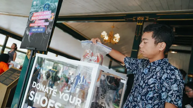 Shoes Donation Box di Mandiri Jogja Marathon 2024