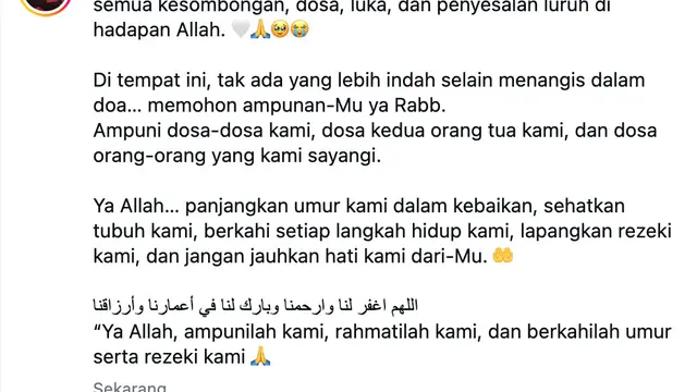 Unggahan Raffi Ahmad. (Foto: Dok. Instagram @raffinagita1717)