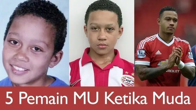 Bandingkan 5 Wajah Pemain Top MU Saat Anak-Anak
