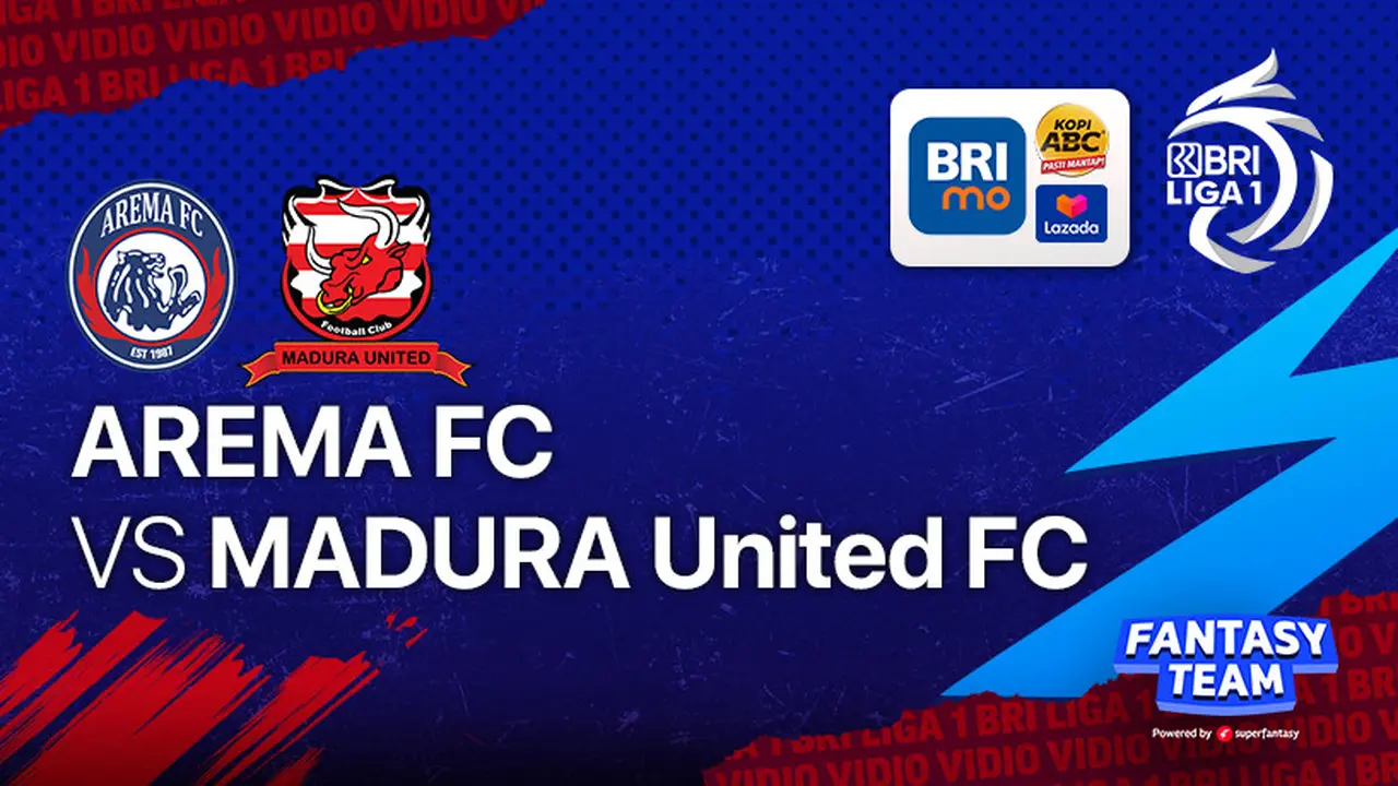 Saksikan Streaming BRI Liga 1 Malam ini : Arema FC Vs Madura United di Vidio