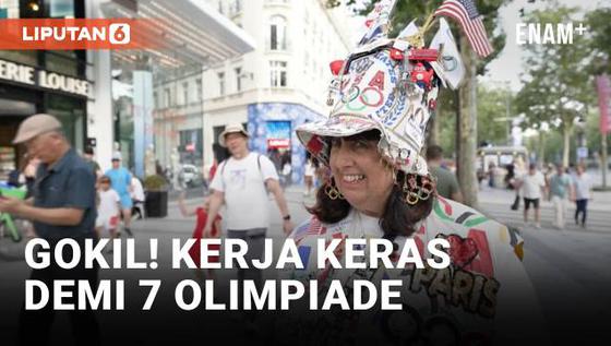 VIDEO: Fans Olimpiade Kerja Keras Demi Hadiri Tujuh Olimpiade