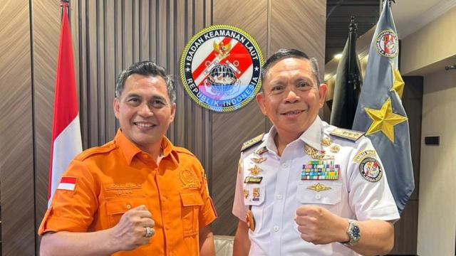 Silaturahmi antara calon Ketua Umum KONI DKI Jakarta, Achmad Azran, dengan Ketua Persatuan Ski Air dan Wakeboard Seluruh Indonesia (PSAWI) DKI Jakarta, Laksdya TNI Irvansyah.