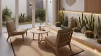 7 Model Rumah Kecil Modern dengan Taman Kering di Dalam Ruangan, Estetis dan Nyaman untuk Hunian Masa Kini