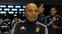 Jorge Sampaoli yakin Argentina bisa lolos ke Piala Dunia 2018. (AFP / ALEJANDRO PAGNI)