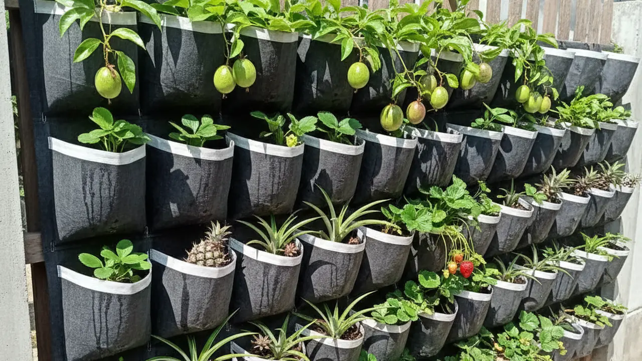 Ide Desain Kebun Buah Mini untuk Rumah Subsidi Type 27. AI