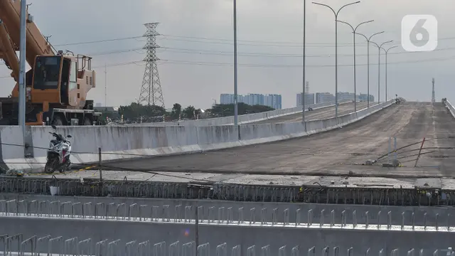 Progres pembangunan Tol Cibitung - CIlincing seksi 4