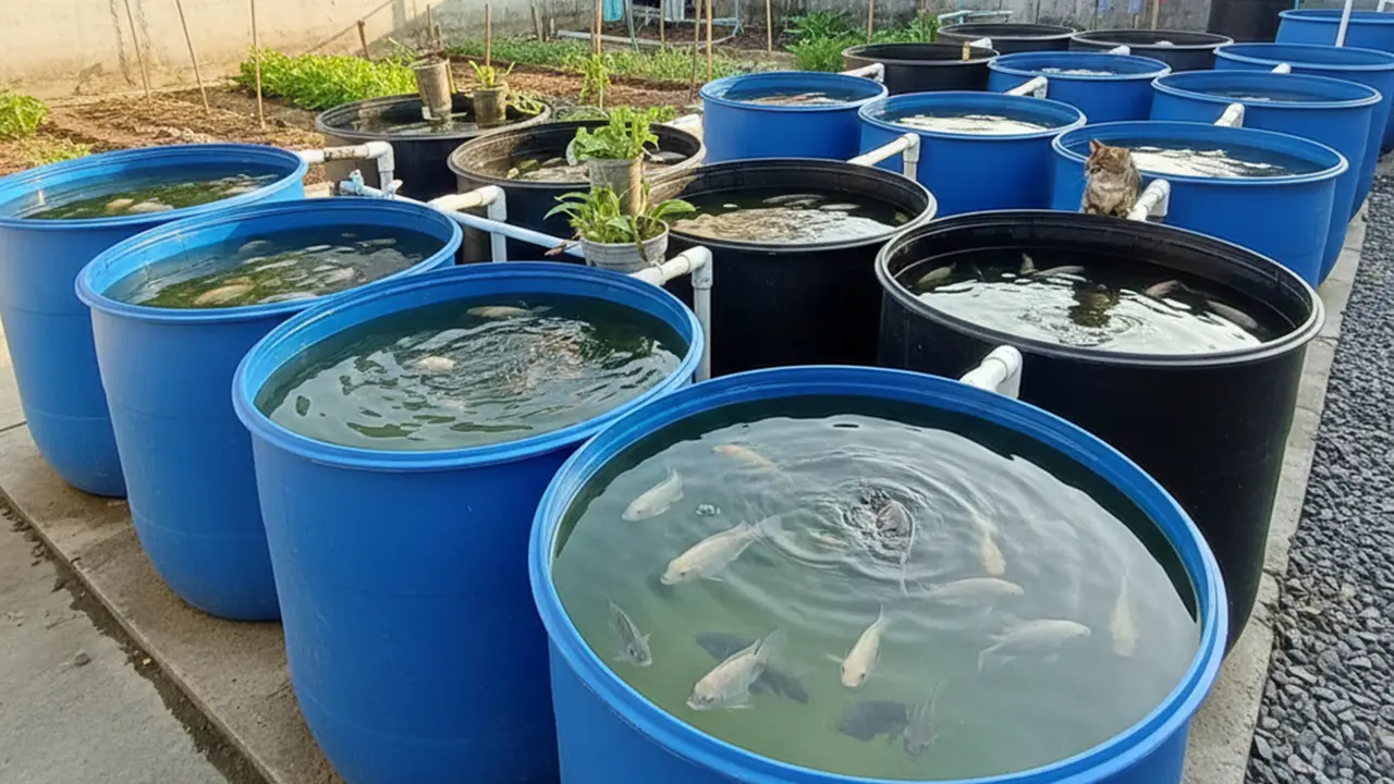 Budidaya Ikan di Drum Plastik