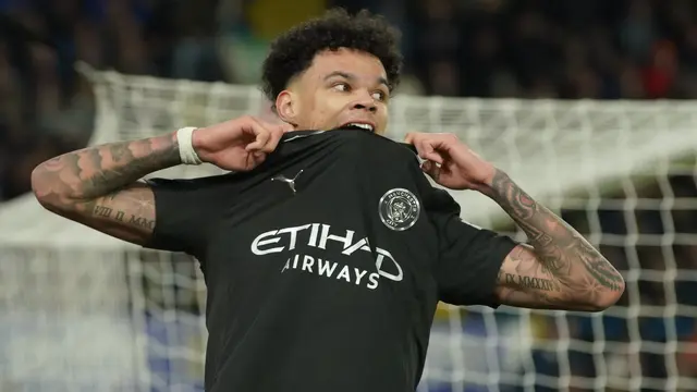 Pemain Manchester City Nico O'Reilly