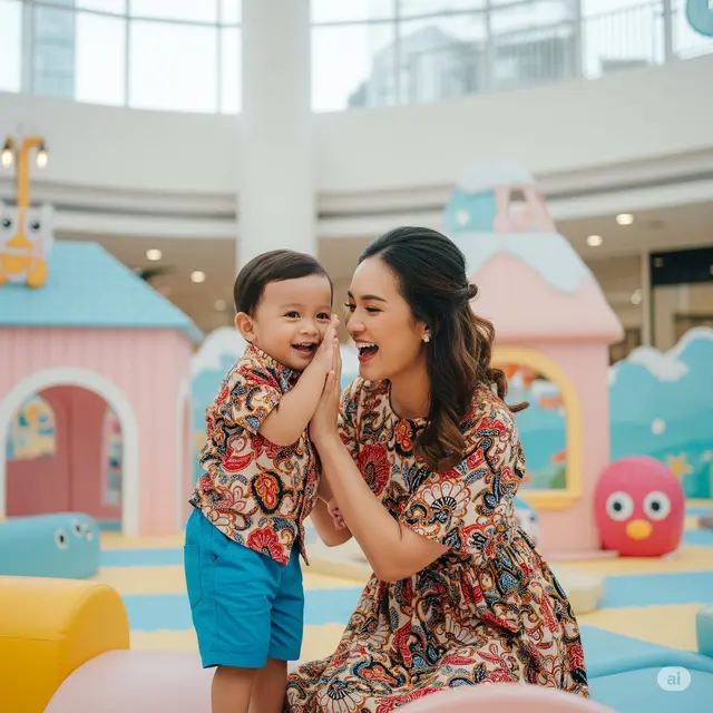 Inspirasi Outfit Anak dan Ibu Terbaru 2025. Foto: Gemini