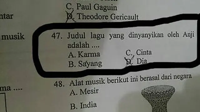 soal ujian nyeleneh (foto: brilio)