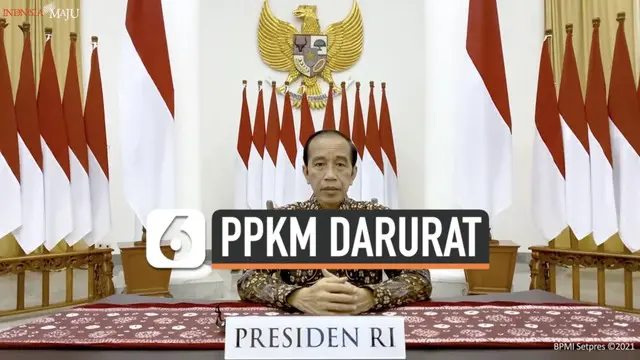 Presiden Joko Widodo sampaikan rencana pembukaan secara bertahap Pemberlakuan Pembatasan Kegiatan Masyarakat (PPKM) Darurat. Rencana ini akan dijalankan dengan mempertimbangkan perkembangan kasus Covid-19 di tanah air.