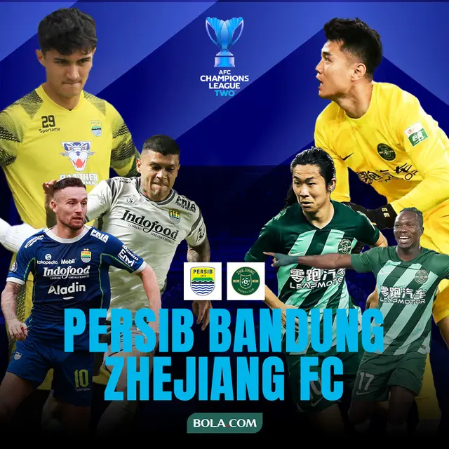 AFC Champions League Two - Persib Bandung Vs Zhejiang FC - Duel Pemain