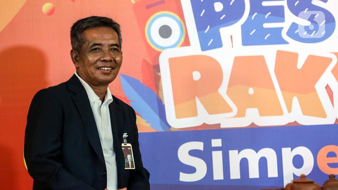 Direktur Bisnis Mikro BRI, Supari saat konferensi pers secara virtual dikantor BRI, Jakarta, Jumat (11/9/2020). Konferensi pers tersebut mengagendakan Rangkaian acara Pesta Rakyat Simpedes BRI 2020 yang tahun ini digelar secara Virtual untuk pertama kalinya. (Liputan6.com/Johan Tallo)