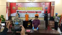 Polres Purbalingga mengungkap kasus pencabulan gadis 12 tahun yang dilakukan oleh ayah dam pamannya. (Foto: Liputan6.com/Galoewh Widura)