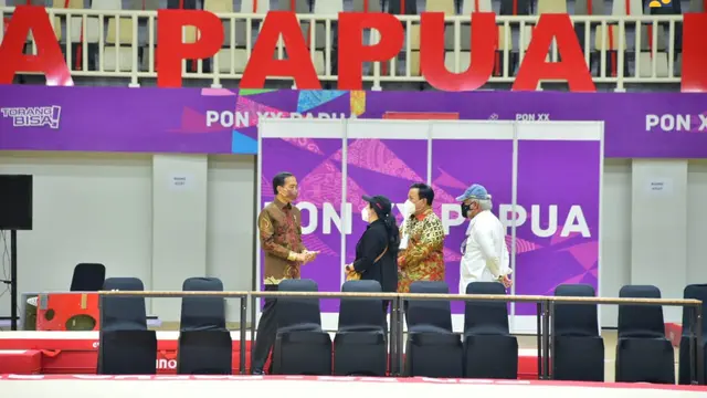 Presiden Joko Widodo (Jokowi) meresmikan 7 arena olahraga atau venue yang digunakan untuk PON XX Papua