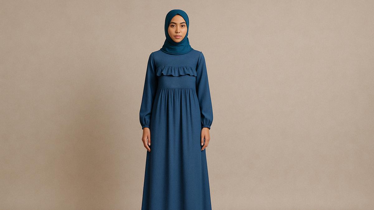 5 Model Gamis Empire Waist, Andalan untuk Menyamarkan Perut