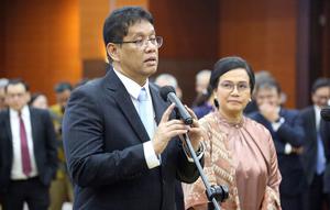 Terdapat lima menteri yang diganti pada reshuffle yang dilakukan pada Senin (8/9/2025), termasuk Menteri Keuangan, Sri Mulyani Indrawati. (merdeka.com/Arie Basuki)