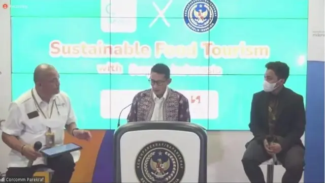 Menparekraf Sandiaga Uno di Weekly Press Briefing