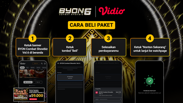 BYON Combat Showbiz 6 eksklusif di Vidio. (dok. vidio.com)