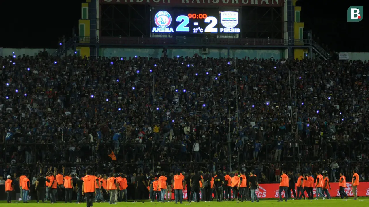 Tribune timur Stadion Kanjuruhan.
