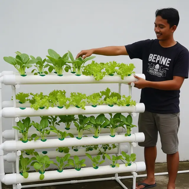 Edible Garden dari Pipa PVC