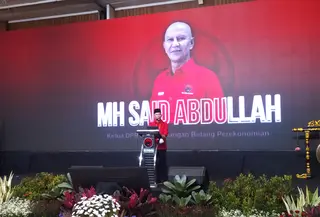Ketua DPD PDI Perjuangan Bidang Perekonomian sekaligus Ketua DPD PDI Perjuangan Jawa Timur, Said Abdullah, menegaskan bahwa pelaksanaan Konferensi Daerah (Konferda) dan Konferensi Cabang (Konfercab) PDIP Jawa Timur bukanlah momentum perpisahan antar-kader, melainkan sarana konsolidasi dan penguatan solidaritas partai. (Liputan6.com/Dian Kurniawan).