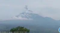 Gunung Semeru Erupsi 1 Kilometer (Istimewa)