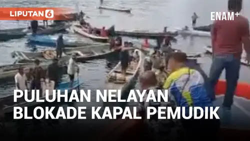 VIDEO: Rusak Tanggul dan Rumah Warga, Puluhan Nelayan Adang Kapal Pemudik di Konawe Selatan