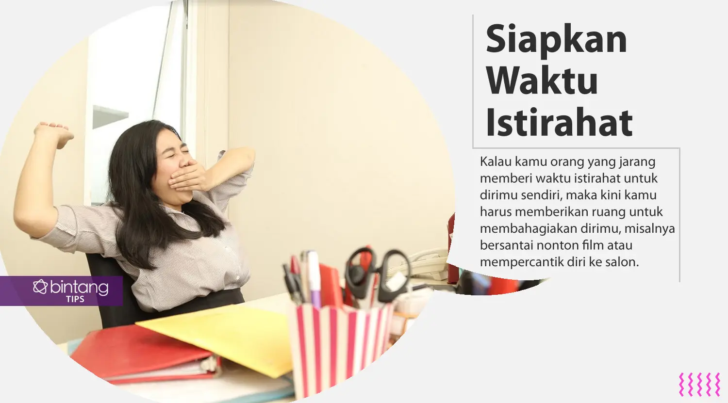 Tips bahagia dan produktif. (Foto: Daniel Kampua, Digital Imaging: Nurman Abdul Hakim/Bintang.com)