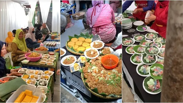 8 Potret Unik Pernikahan Digelar di Pasar Ini Viral, Hidangan Resepsi Bikin Ngiler