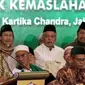 Ketua Umum PBNU Said Aqil Siradj, memberikan sambutan pada acara Multaqo Ulama, Habib dan Cendekiawan Muslim di Hotel Kartika Chandra, Jakarta, Jumat (3/5/2019). Pertemuan yang dihadiri 1500 alim ulama dan habib mengajak umat Islam menjaga stabilitas keamanan di Indonesia. (Liputan6.com/Johan Tallo)