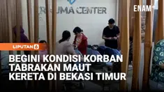 Sebanyak 59 korban kecelakaan antara Kereta Commuterline dan KA Argo Bromo berhasil dievakuasi ke sejumlah rumah sakit di Kota Bekasi, Jawa Barat, hingga Selasa dini hari. Dari jumlah tersebut, empat orang dilaporkan meninggal dunia, sementara puluha...