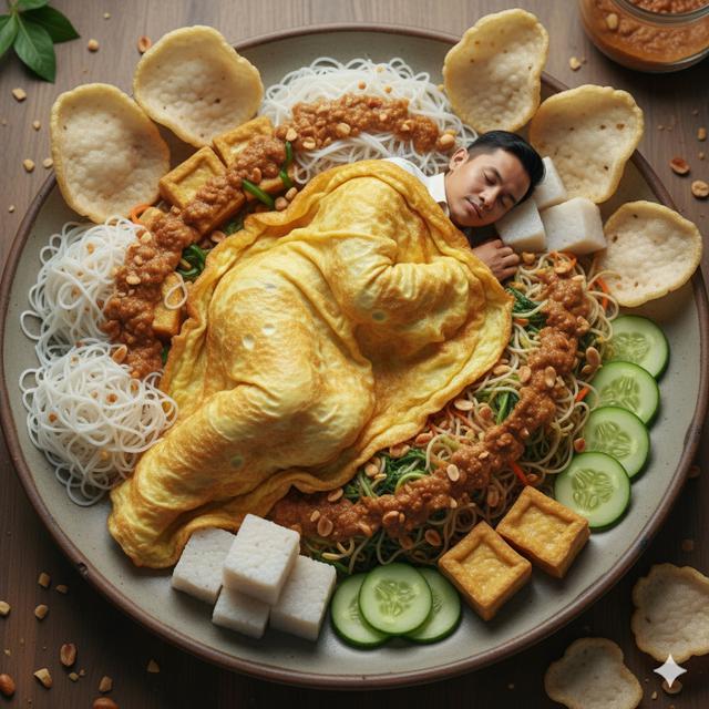 Cara Bikin Foto Menyatu dengan Makanan, Lengkap dengan Promptnya/Ilustrasi Gemini AI