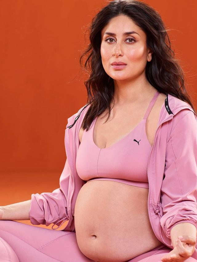 6 Gaya Pemotretan Kareena Kapoor saat Yoga dengan Baby Bump, Curi Perhatian