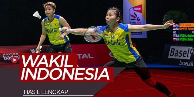 VIDEO: Hasil Lengkap Wakil Indonesia di Babak Ketiga Kejuaraan Dunia Bulu Tangkis 2019