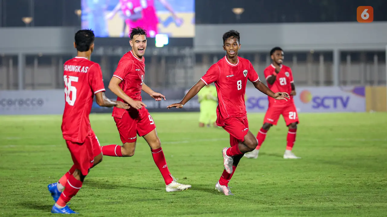 Foto: Sempat Buntu di Babak Pertama, Timnas Indonesia U-20 Pesta Gol atas Maladewa di Kualifikasi Piala Asia U-20 2025